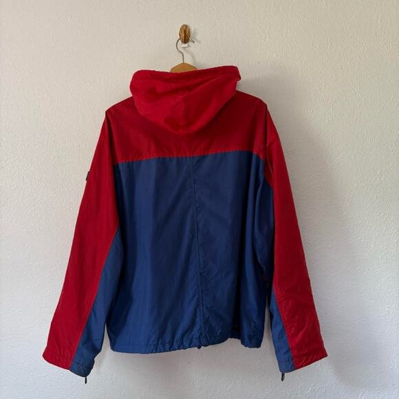 Vintage 90s American Eagle Outfitters Activesport red and blue hooded jacket XL - Picture 7 of 8